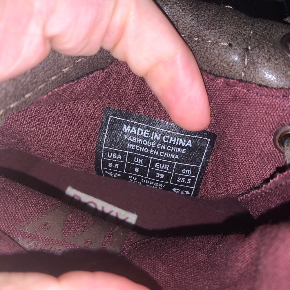 Brown Roxy combat boots - Picture 6 of 6